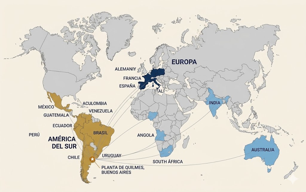 Presencia global de Veltrano